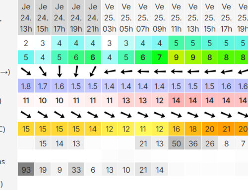 Prévisions Windguru, Vent et Houle pour le Surf à Biarritz